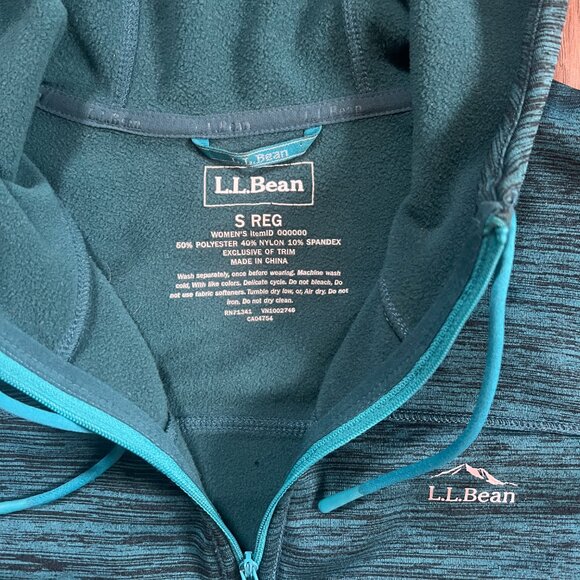 L.L. Bean Women's Full Zip Lightweight Fleece Sweater Jacket Size Small - Picture 3 of 5